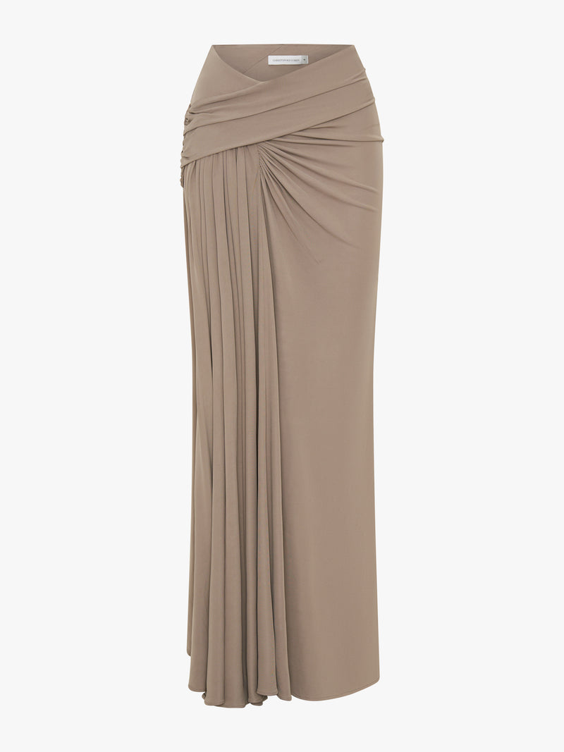 Aiba Draped Jersey Skirt - Image 5