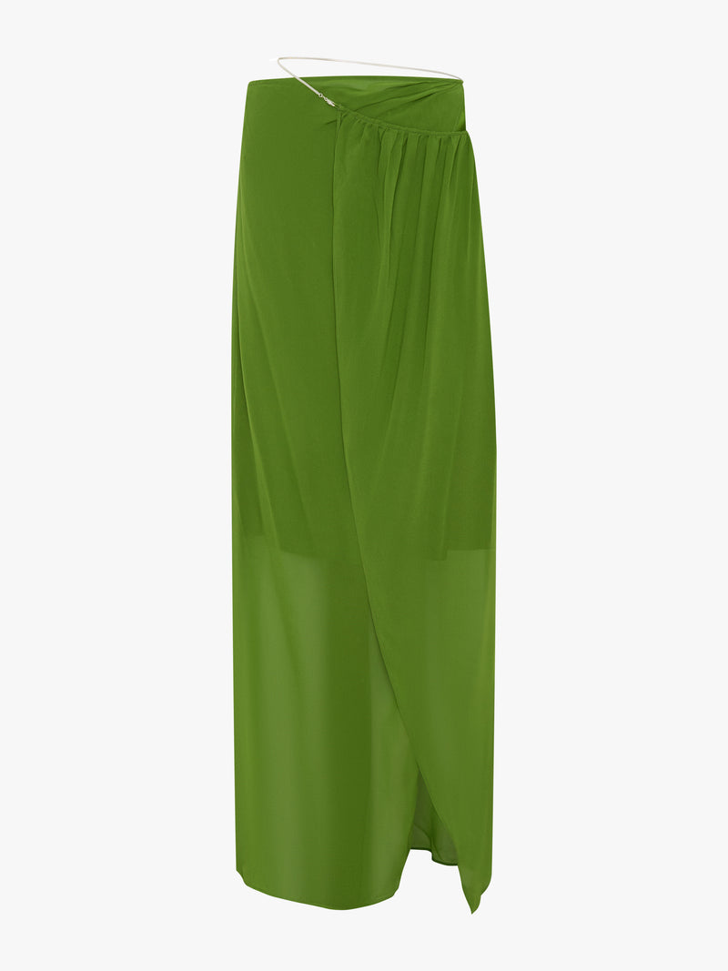 Silk Chain Sarong Skirt - Image 5