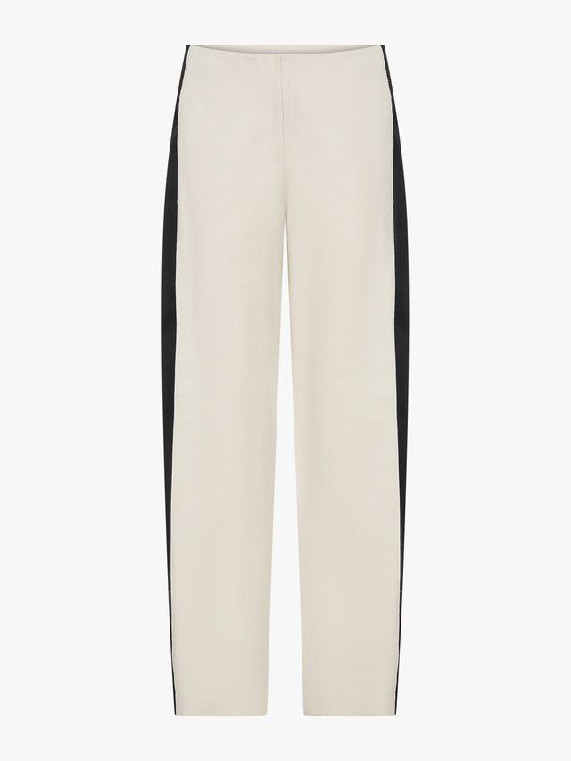 Tuxedo Contrast Silk Trouser