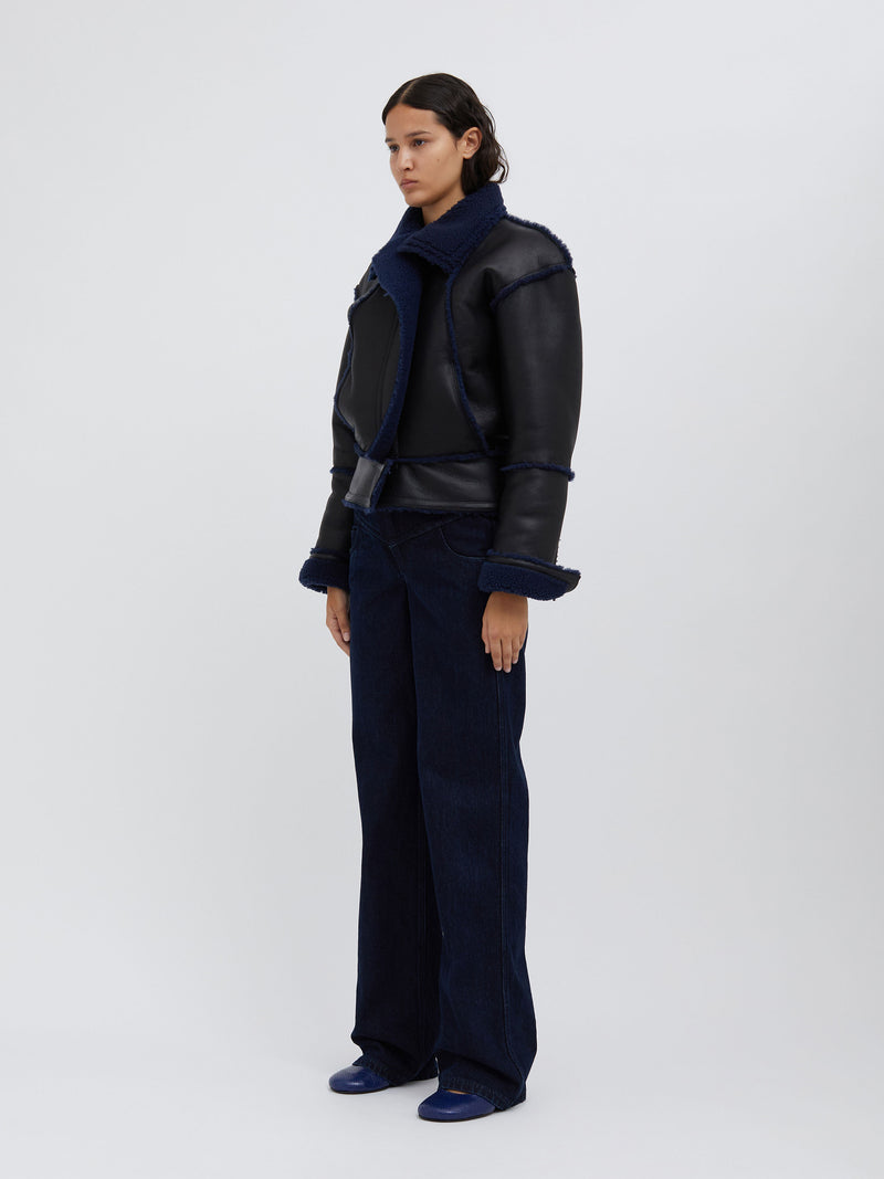 Aviator Shearling Jacket - Image 4
