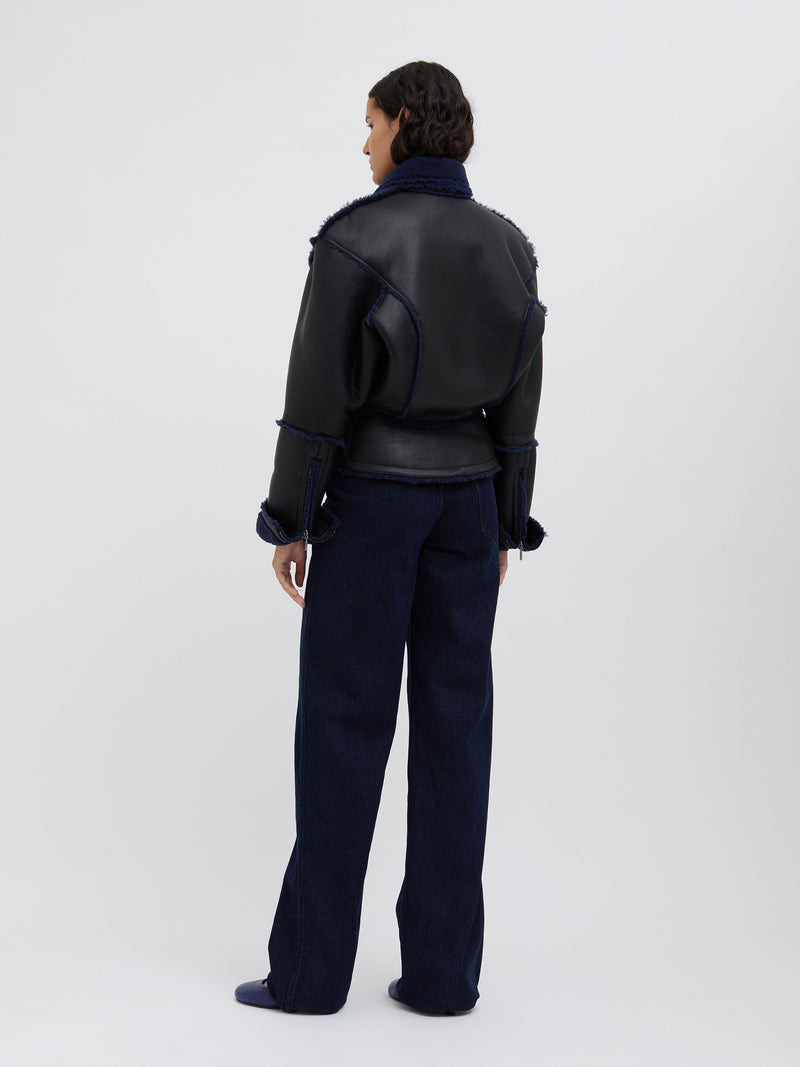 Aviator Shearling Jacket - Image 5