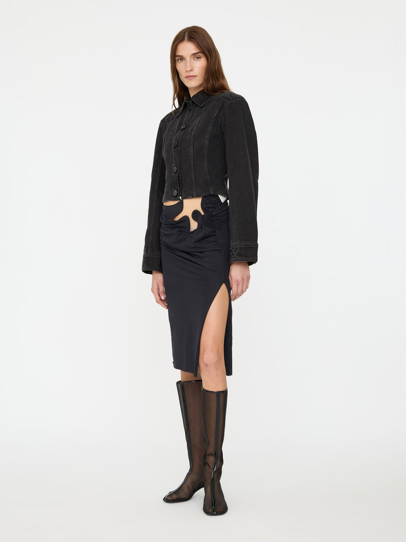Cinched Denim Jacket - Image 5