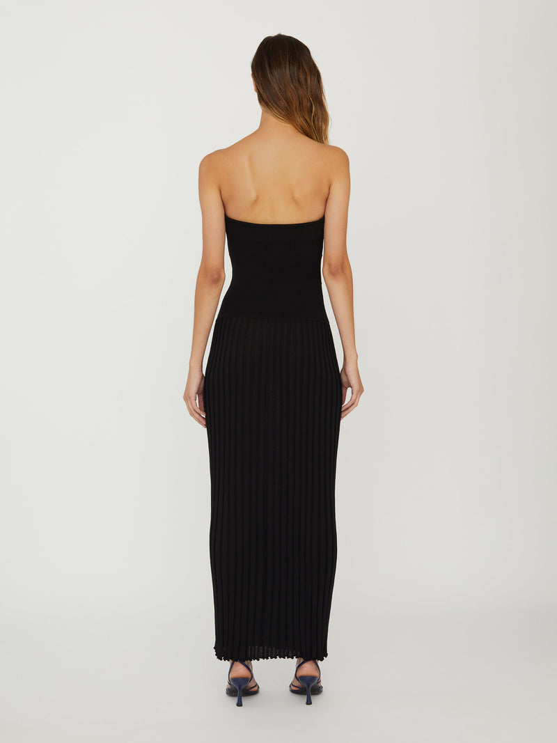 Slash Strapless Dress - Image 4