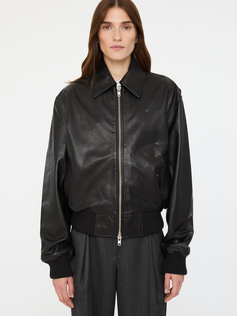 Leather Flight Bomber - Image 1