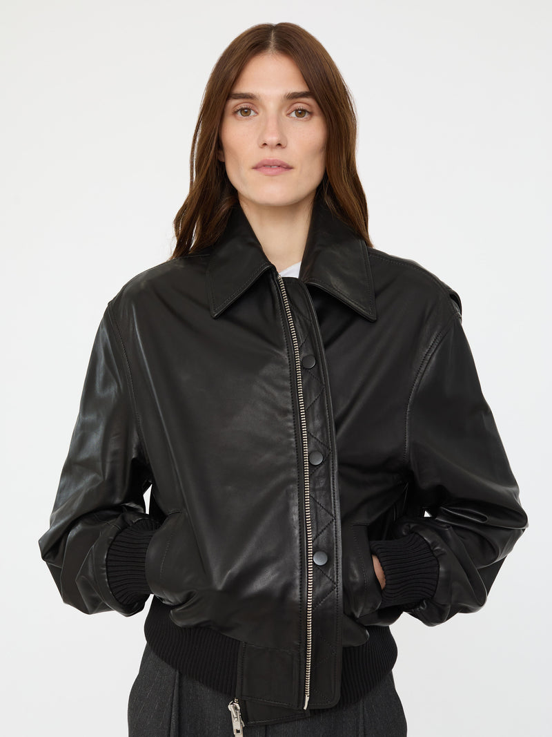 Leather Flight Bomber - Image 5