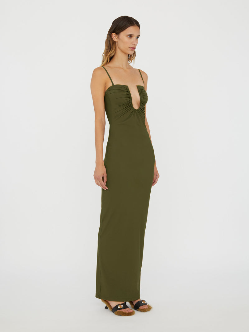 Arced Ruched Lycra Dress - Image 3
