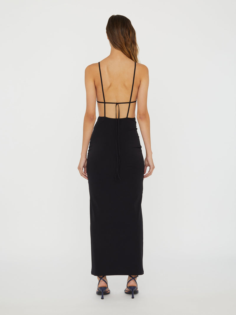 Moodstone Cutaway Lycra Dress - Image 4