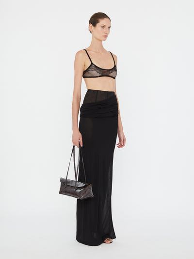 Coiled Jersey Corseted Skirt