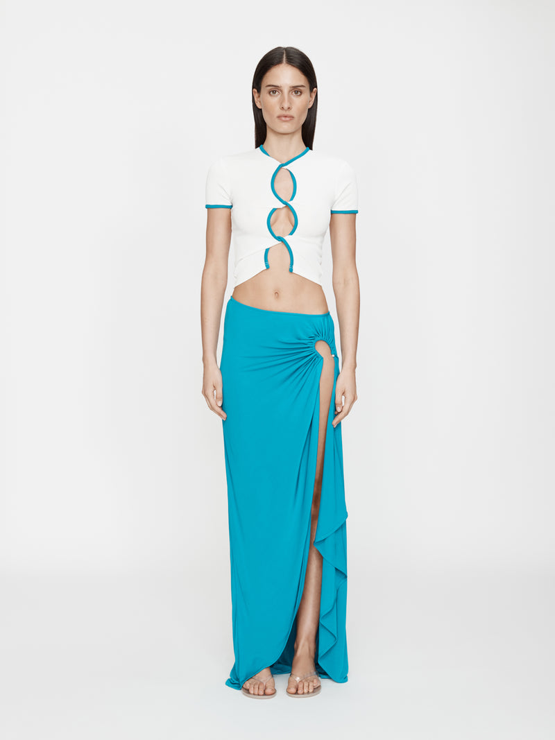 Ruched Crescent Skirt - Image 1
