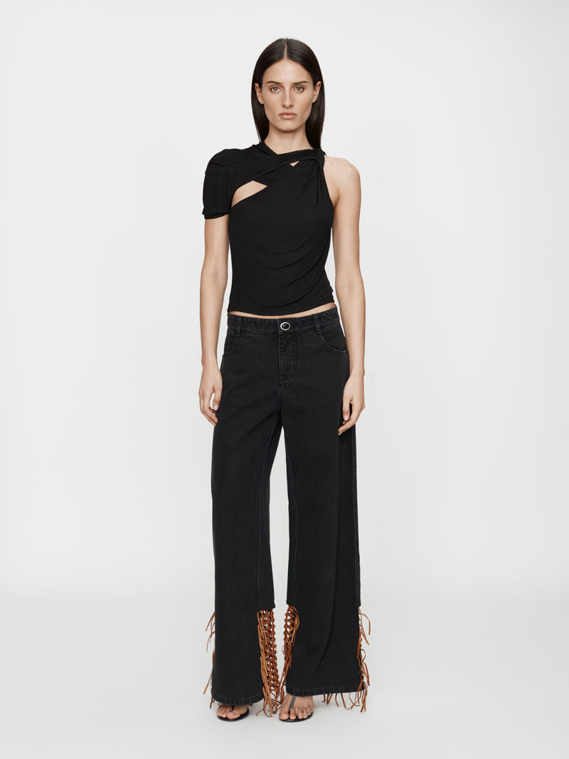 Basket Leather Jean - Image 4