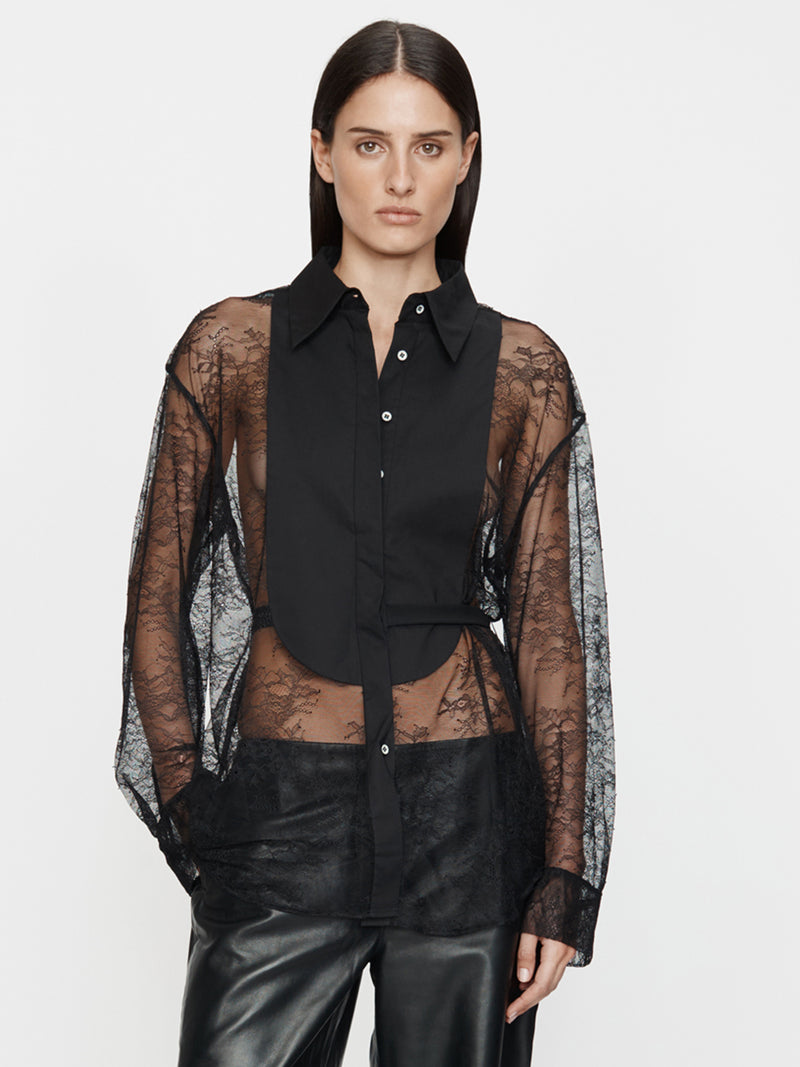 Lace Tux Shirt - Image 1