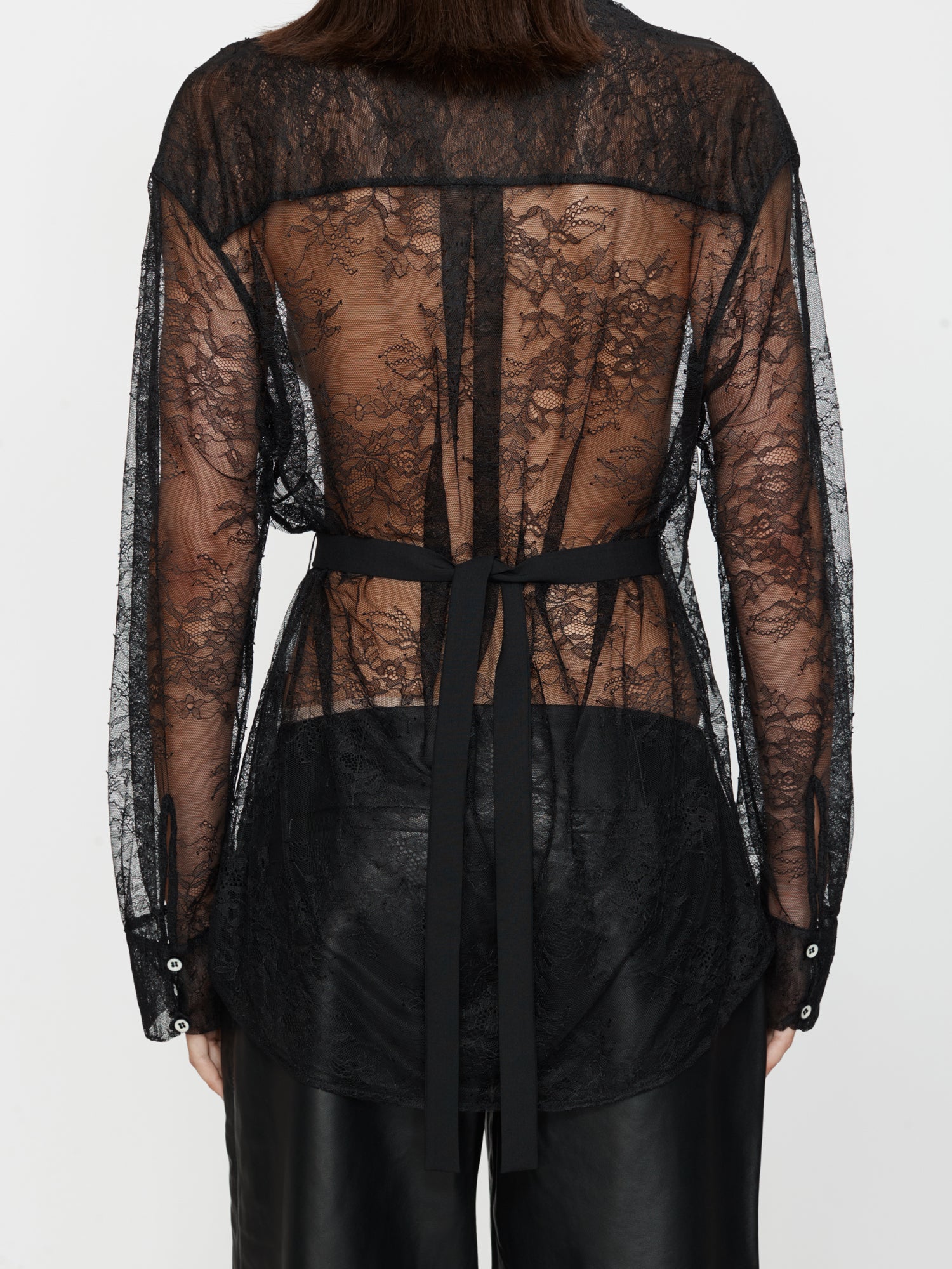 Lace Tux Shirt