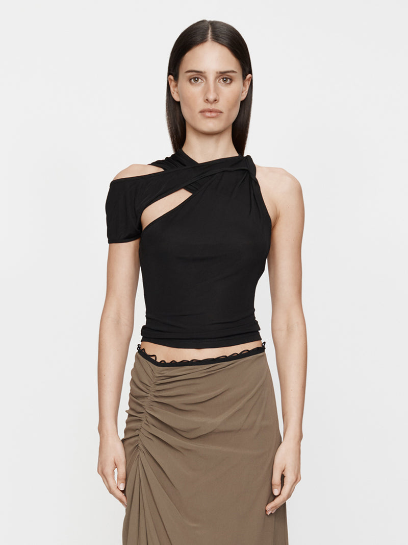 Wrapped Drape Rib Tank - Image 1