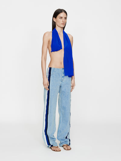 Silk Scarf Chain Bra Top