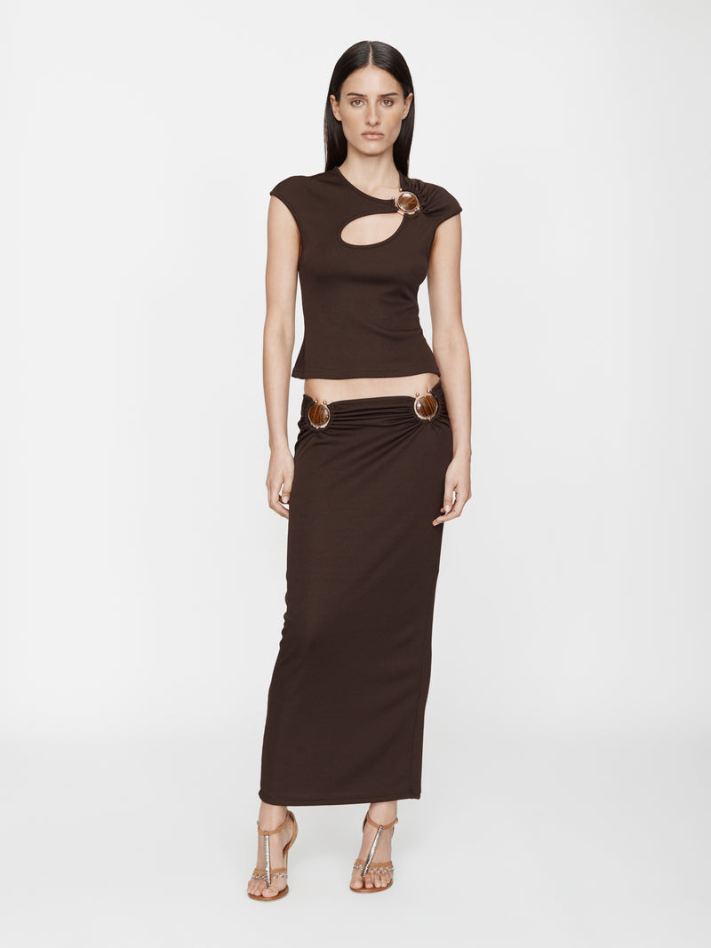 Mineral Stone Ruched Skirt - Image 1