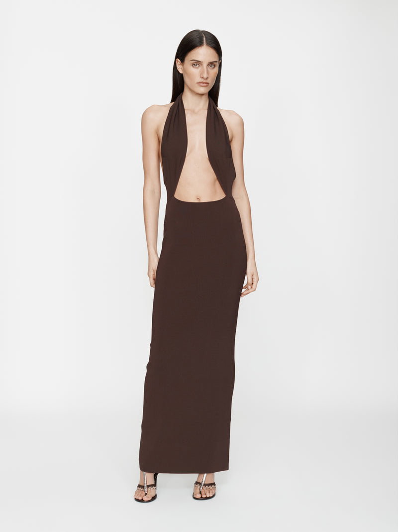 Slope Knit Halter Dress - Image 1