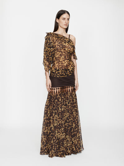 Tortoiseshell Droplet Jersey Skirt