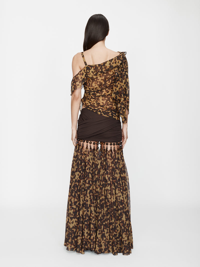 Tortoiseshell Droplet Jersey Skirt - Image 3