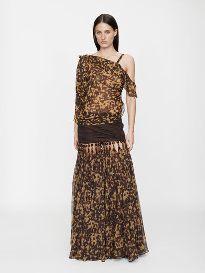 Tortoiseshell Droplet Jersey Skirt