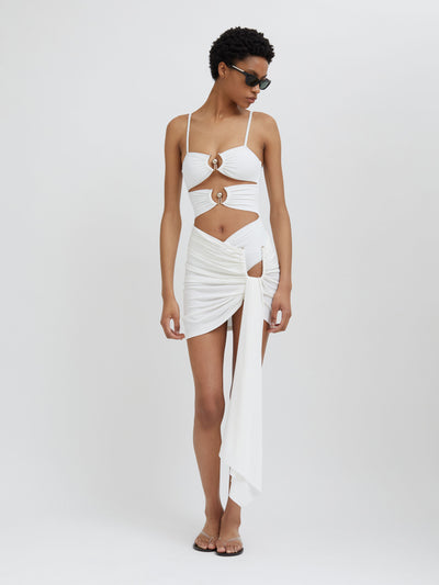Arced Palm Micro Skirt