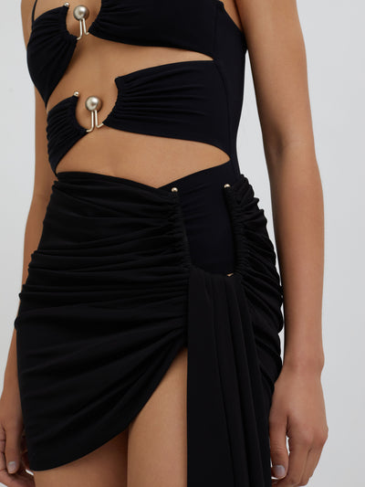 Arced Palm Micro Skirt