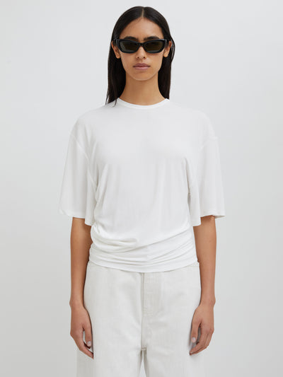 Side Cowl Waist Tee