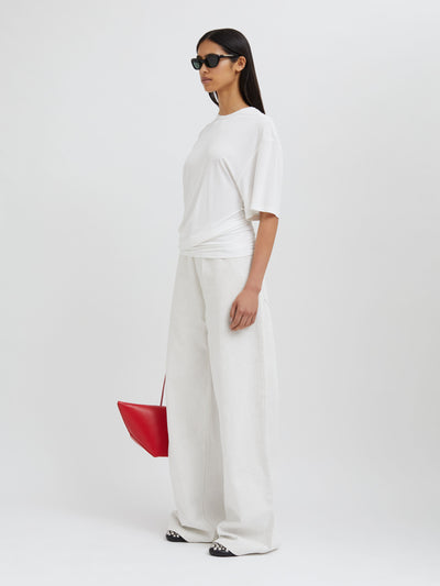 Side Cowl Waist Tee