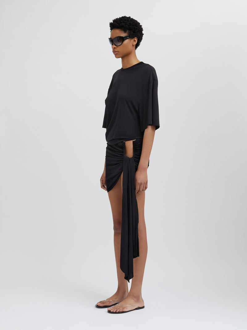 Side Cowl Waist Tee - Image 3