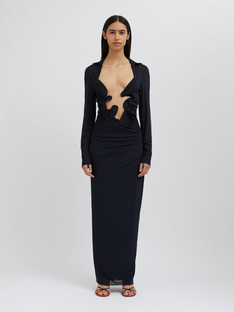Venus Plunge Shirt Dress - Image 3