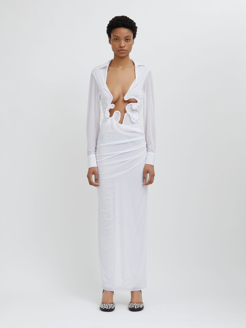 Venus Plunge Shirt Dress - Image 3