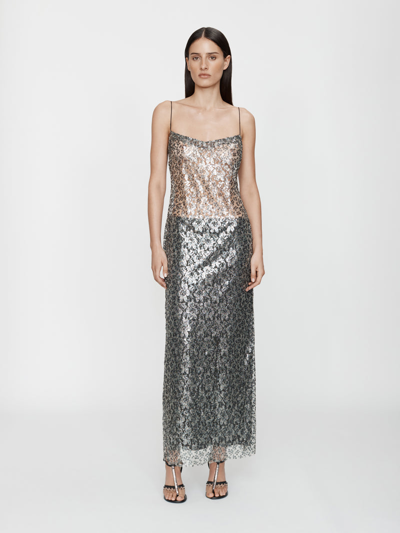 Sequinned Lace Cami Dress - Image 1