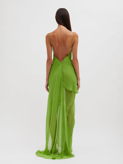 Cowl Hip Slip Dress
