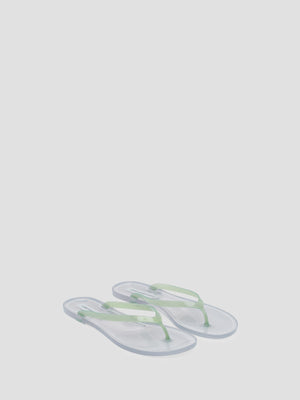 Christopher Esber | Jo Flip Flop Verde Clear