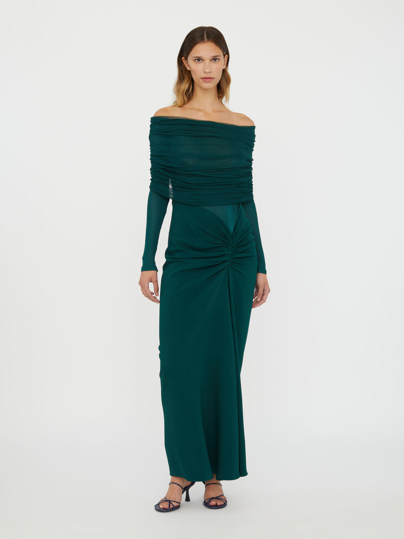 Sonora Veiled Long Sleeve Ruched Dress - Image 3