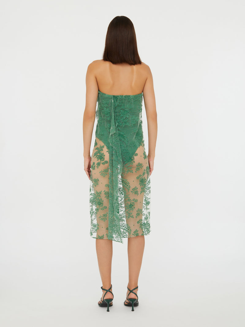 Floating Lace Strapless Dress - Image 5