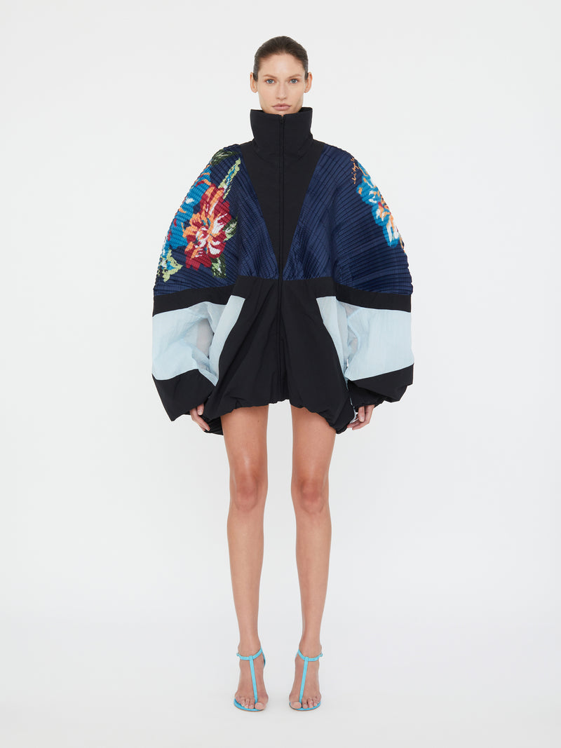 Hibiscus 2 Way Pleated Spray Jacket - Image 1