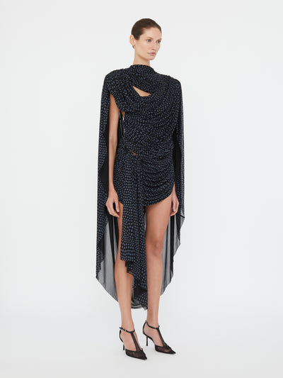 Torrent Draped Mini Dress
