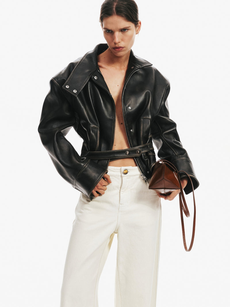 Burnished Eddie Leather Jacket - Image 2