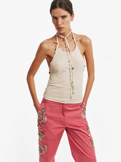Beach Quartz Halter Tank