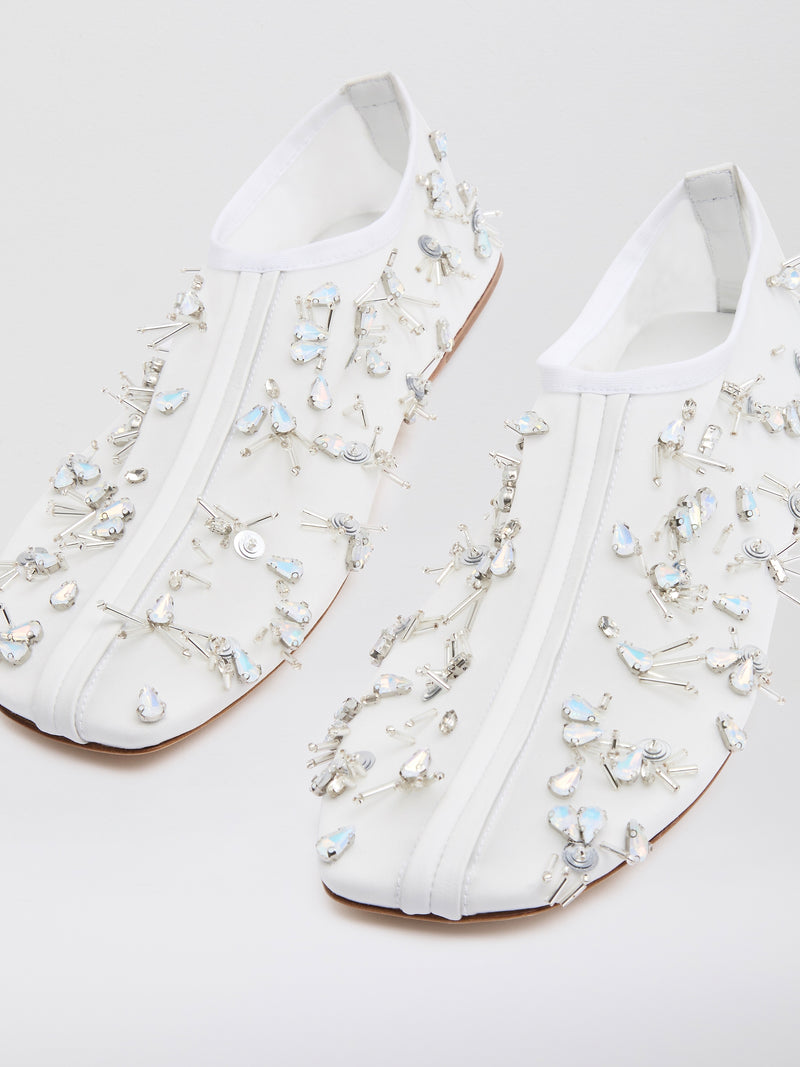 Frosted Beaded Mesh Flat - Image 3