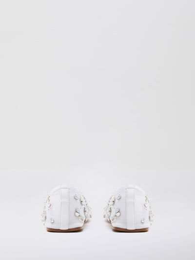 Frosted Beaded Mesh Flat