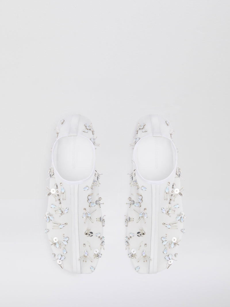 Frosted Beaded Mesh Flat - Image 4