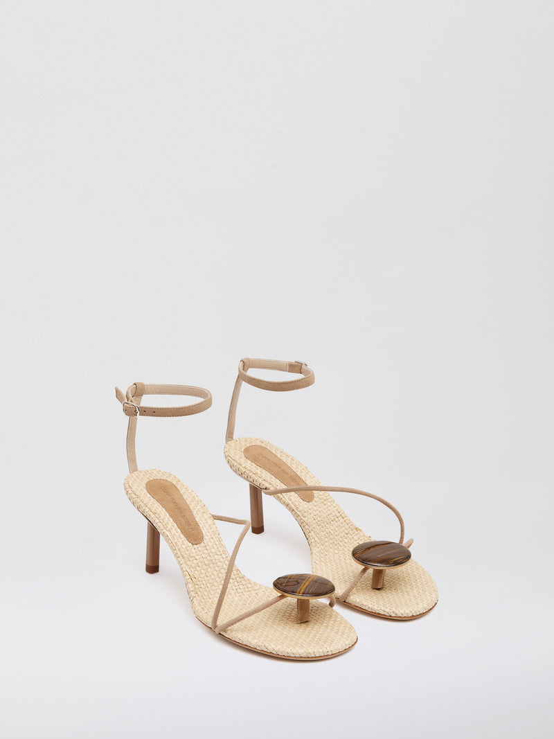 Doma Stoned Raffia Heel