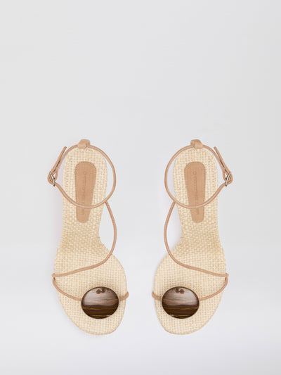 Doma Stoned Raffia Heel