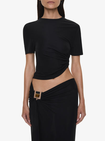 Bezel Quartz Ruched Tee