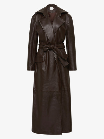 Calais Leather Trench