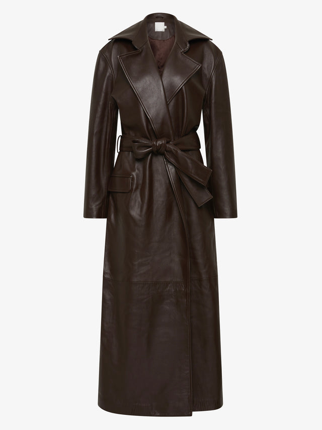 Calais Leather Trench