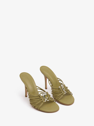 Bezel Quartz Caged Heel