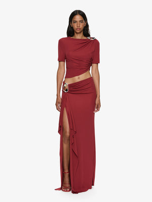 Orica Crystal Cascade Jersey Skirt