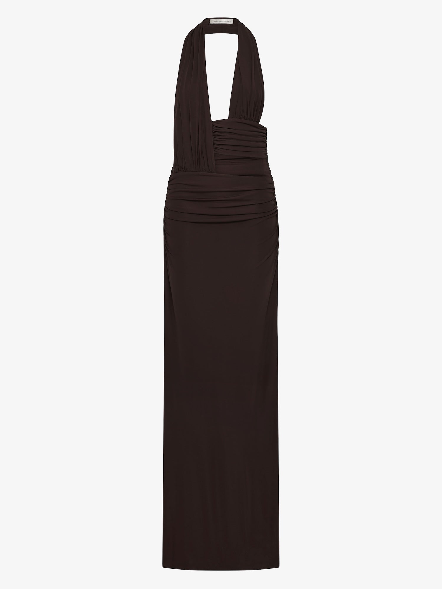 Draped Cummerbund Jersey Dress
